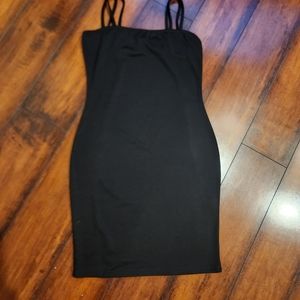 Boohoo black dress